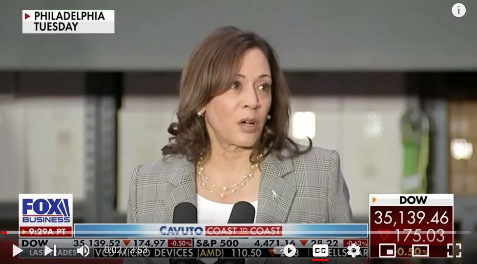 Kamala Harris Accidentlly Told The Truth About Bidenomics